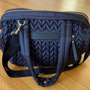 HAPP Paige black carryall diaper bag